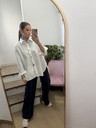 Camisa blanca oversize deco
