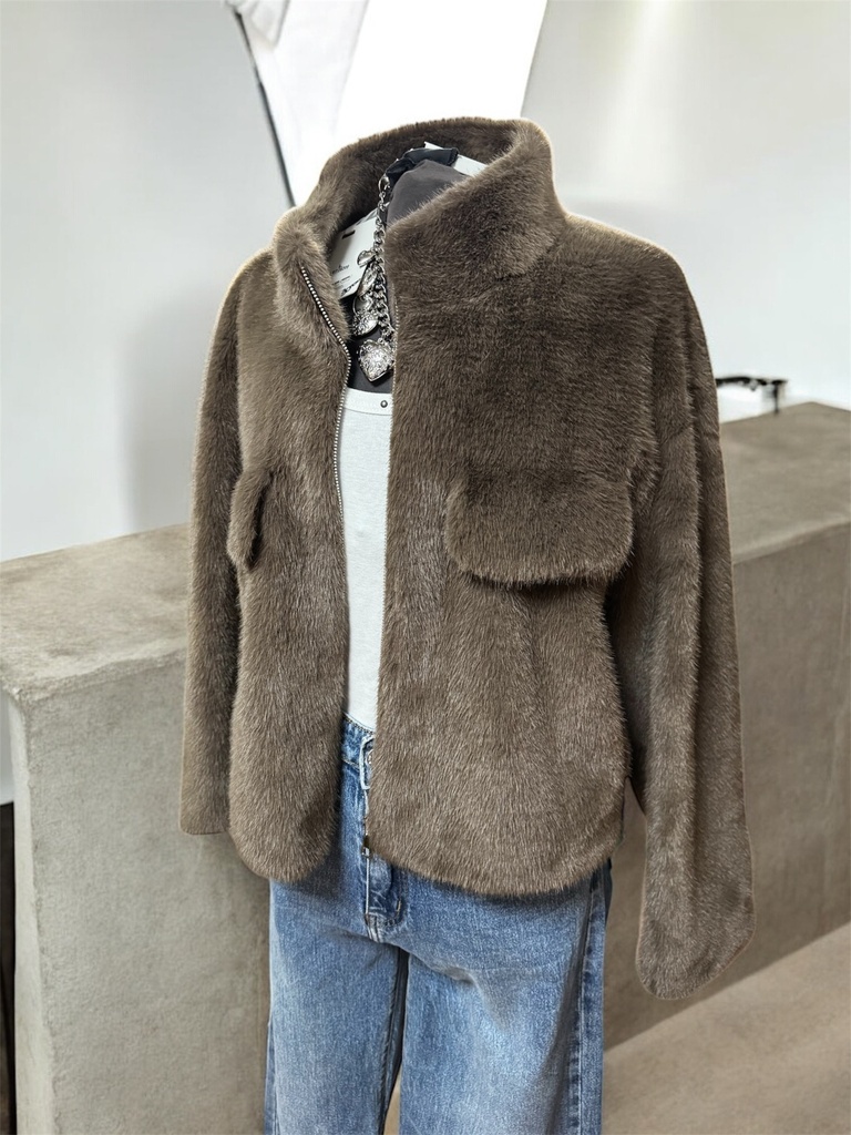 Chaquetón pelo reversible