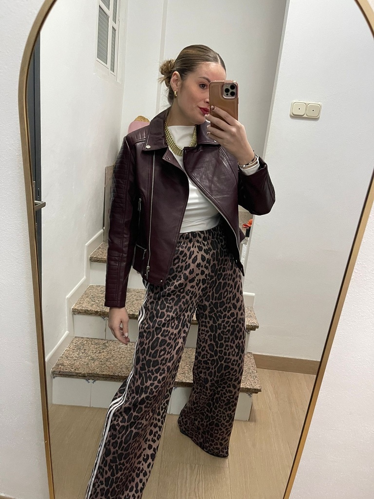 Chaqueta polipiel Cremallera