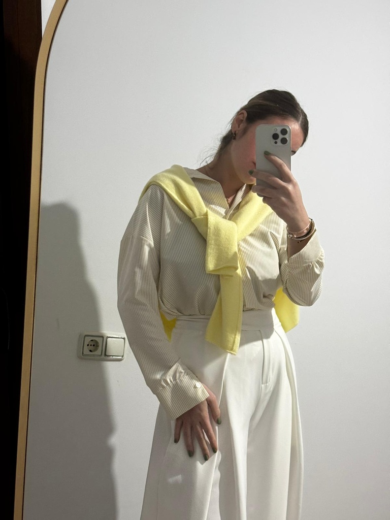 Camisa rayas AMARILLA