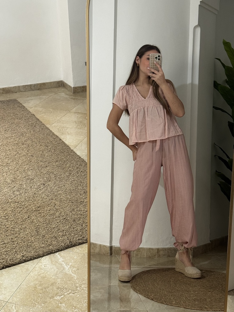 Pantalón lino bambula