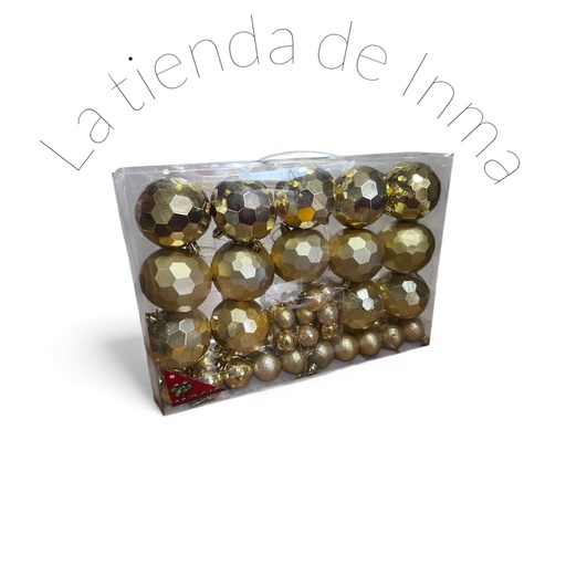 Bolas de Navidad doradas